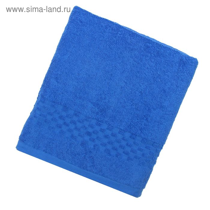 Полотенце Collorista банное однотонное, цвет синий, размер 100х150 см +/- 3 см, 400 г/м2 - Фото 1