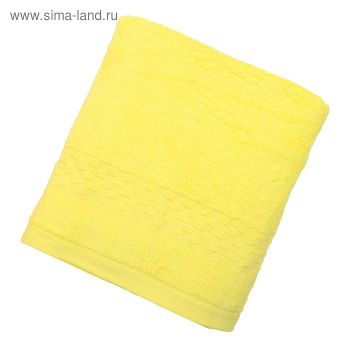 Полотенце Collorista банное однотонное, цвет жёлтый, размер 100х150 см +/- 3 см, 400 г/м2 - Фото 1