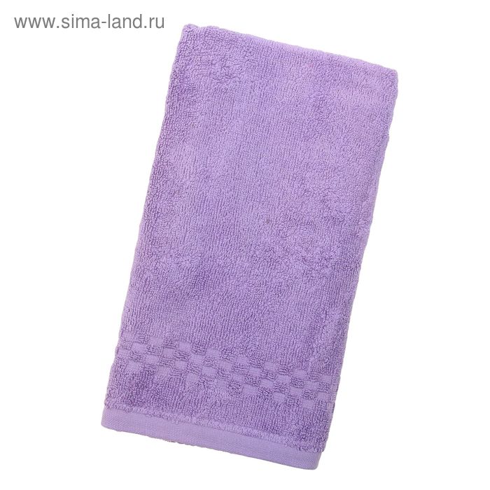 Полотенце Collorista однотонное, цвет фиолетовый, размер 50х90 см +/- 3 см, 400 гр/м2 - Фото 1