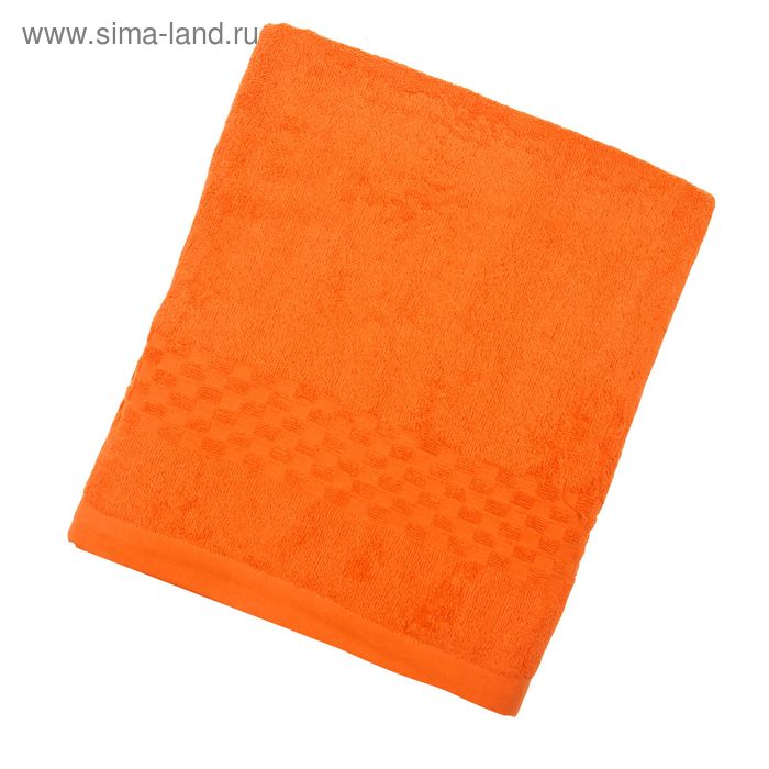 Полотенце Collorista банное однотонное, цвет оранжевый, размер 100х150 см +/- 3 см, 400 г/м2 - Фото 1