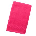 Полотенце Collorista однотонное, цвет розовый, размер 50х90 см +/- 3 см, 400 гр/м2 - Фото 1