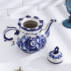 Чайник фарфор гжель «Анемон», 1 л - Фото 3