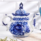 Чайник фарфор гжель «Анемон», 1 л - Фото 6