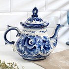 Чайник фарфор гжель «Анемон», 1 л - Фото 8