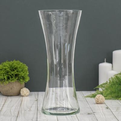 ваза С-53 h 300 мм. из прозрачного стекла (без декора)