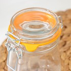 Банка для сыпучих продуктов Optima, 500 мл, с бугельным замком, ПРОЗРАЧНОЕ силиконовое кольцо - Фото 4