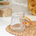 Банка для сыпучих продуктов Optima, 500 мл, с бугельным замком, ПРОЗРАЧНОЕ силиконовое кольцо - Фото 5