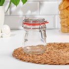 Банка для сыпучих продуктов Optima, 500 мл, с бугельным замком, ПРОЗРАЧНОЕ силиконовое кольцо - Фото 8