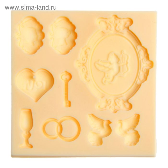 Молд для творчества "Love", 8 х 8 см - Фото 1