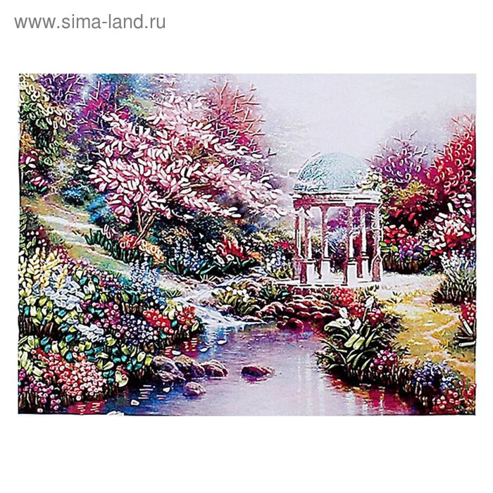 Набор для вышивания лентами "Восхитительный сад" размер основы 65*50 см - Фото 1