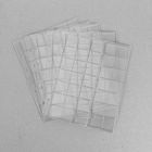 Комплект листов для монет, 5 штук, 200 х 250 мм, на листе 35 ячеек, 30 х32 мм, скользящий - Фото 2