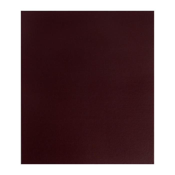 Альбом вертикальный для значков, с листами на ткани, 230 х 270 мм, бумвинил, коричневый - Фото 1