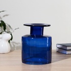 Ваза для цветов «Берлинская лазурь», 2.5 л, 21×15 см, диаметр горлышка 6 см, стекло, синяя - Фото 2