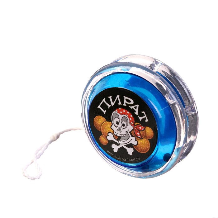 Йо-Йо «Пират», внутри шарики, цвета МИКС - фото 1877304722