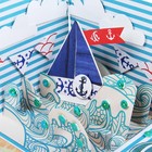 Коробочка с пожеланиями своими руками "Море зовет", 3 листа с элементами + декор - Фото 4