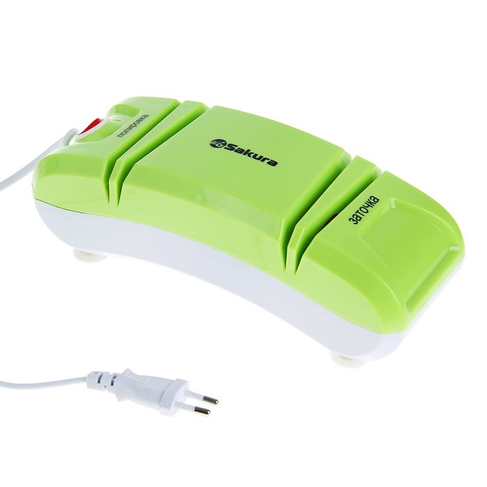 Точилка для ножей Sakura SA-6604GR, электрическая, 120 Вт, зелёная - Фото 1