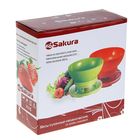 Весы кухонные Sakura SA-6008GR, механические, до 3 кг, зеленые - Фото 3