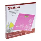 Весы напольные Sakura SA-5065 Ultraslim, электронные, до 150 кг, розовые - Фото 5