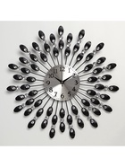 Часы настенные, интерьерные, большие «Павлин», плавный ход, d-48 см, циферблат d-14 см 1252067