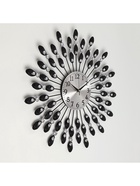 Часы настенные, интерьерные, большие «Павлин», плавный ход, d-48 см, циферблат d-14 см 1252067