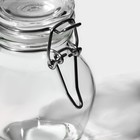 Банка для хранения сыпучих Доляна «Овал», 100 мл, 5.5×9 см, с бугельным замком, стекло - Фото 5