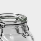 Банка для хранения сыпучих Доляна «Овал», 100 мл, 5.5×9 см, с бугельным замком, стекло - Фото 6