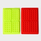 Форма для выпечки Доляна «Сладости. Венские вафли», силикон, 28.5×18.5 см, 4 ячейки (12.3×8.1 см), МИКС - Фото 8