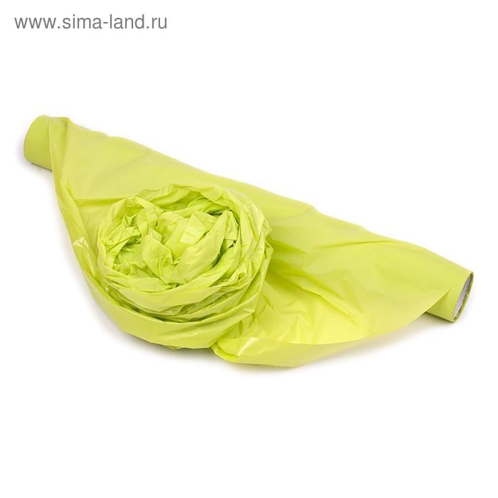 Полисилк матовый, салатовый, 0,5 х 10 м - Фото 1