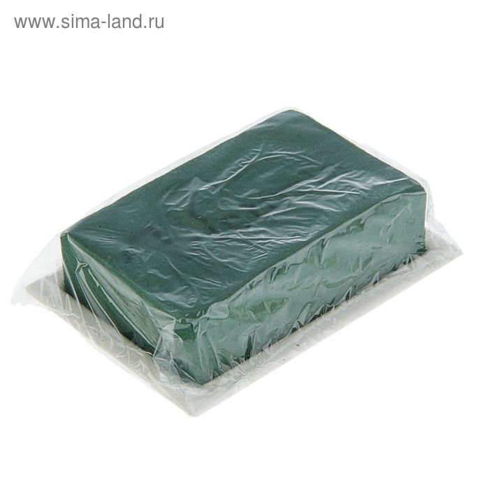 Губка флористическая "Виктория" кирпич с поддоном малый 11 х 7 х 5 см - Фото 1