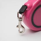 Рулетка эргономичная, 5 м, до 15 кг, розовая - Фото 7