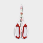 Ножницы кухонные с антиналипающим покрытием Доляна «Цветение», 22 см, цвет МИКС - фото 297773902