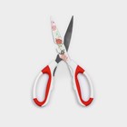 Ножницы кухонные с антиналипающим покрытием Доляна «Цветение», 22 см, цвет МИКС - Фото 2
