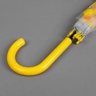 Зонт - трость полуавтоматический «Листопад», 8 спиц, R = 42,5 см, цвет жёлтый - Фото 4