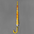 Зонт - трость полуавтоматический «Листопад», 8 спиц, R = 42,5 см, цвет жёлтый - Фото 5