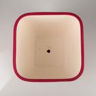 Горшок для цветов "Ноктюрн" шёлк, бордовый, 11,5 л - Фото 3