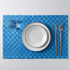 Салфетка сервировочная на стол «Плетенка», 44×30 см, цвет синий - Фото 1