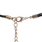 Колье «Перья», цвет черный в золоте, 45см - Фото 2