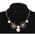 Колье «Цветы жемчужные», цвет белый в золоте - Фото 1