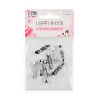 Основа для броши, 2 отверстия, 25 мм, 10 шт., цвет серебряный - Фото 5