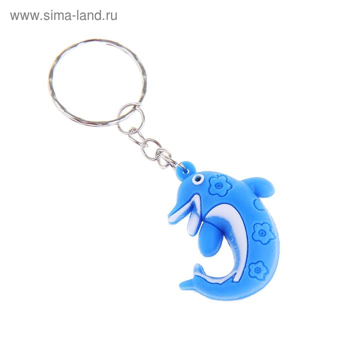 Брелок резина "Дельфин" МИКС (фасовка 12 шт) 3,5х2,5 см - Фото 1