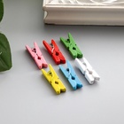 Прищепки деревянные для декора 2.5 см, набор 30 шт. - Фото 4