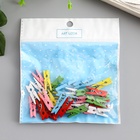 Прищепки деревянные для декора 2.5 см, набор 30 шт. - Фото 5