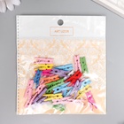 Прищепки деревянные для декора 2.5 см, набор 30 шт. - Фото 6