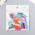 Прищепки деревянные для декора 2.5 см, набор 30 шт. - Фото 7