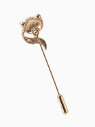 Булавка «Лиса», 5 см, белая в золоте - Фото 2