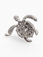 Брошь «Черепаха», разноцветная в чернёном серебре - Фото 2