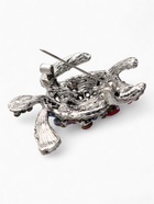 Брошь «Черепаха», цветная в чернёном серебре - Фото 3