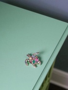 Брошь «Черепаха», цветная в чернёном серебре - Фото 6