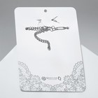 Набор 2 предмета: серьги, колье Wedding, цвет белый в серебре, 50 см - Фото 3