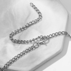 Набор 2 предмета: серьги, колье «Легкий флирт» дождик, белый в серебре, 40 см - Фото 3